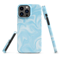 iPhone® Snap Case - Pattern - Marble - Blue Style 1 - Matte - iPhone 13 Pro Max