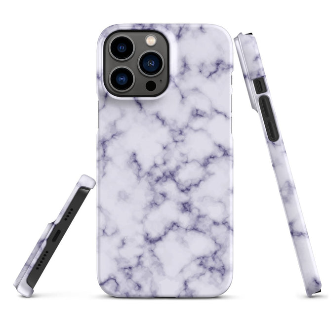 iPhone® Snap Case - Pattern - Marble - Purple Style 1 - Matte - iPhone 13 Pro Max