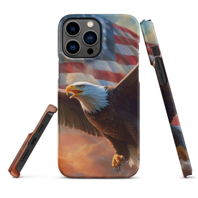 iPhone® Snap Case - USA - Eagle Flag Style 1 - Matte - iPhone 13 Pro Max