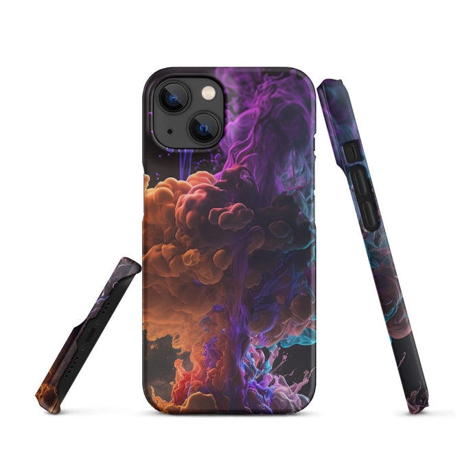 iPhone® Snap Case - Abstract - Smoke Style 1 - Matte - iPhone 14