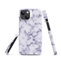 iPhone® Snap Case - Pattern - Marble - Purple Style 1 - Matte - iPhone 14