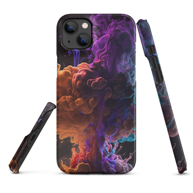 iPhone® Snap Case - Abstract - Smoke Style 1 - Matte - iPhone 14 Plus