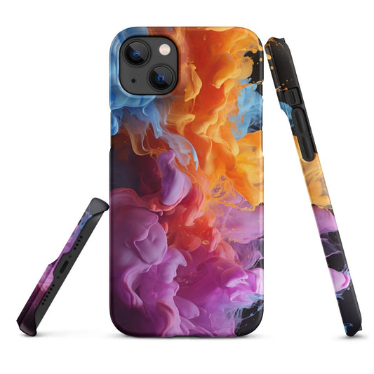 iPhone® Snap Case - Abstract - Smoke Style 6 - Matte - iPhone 14 Plus