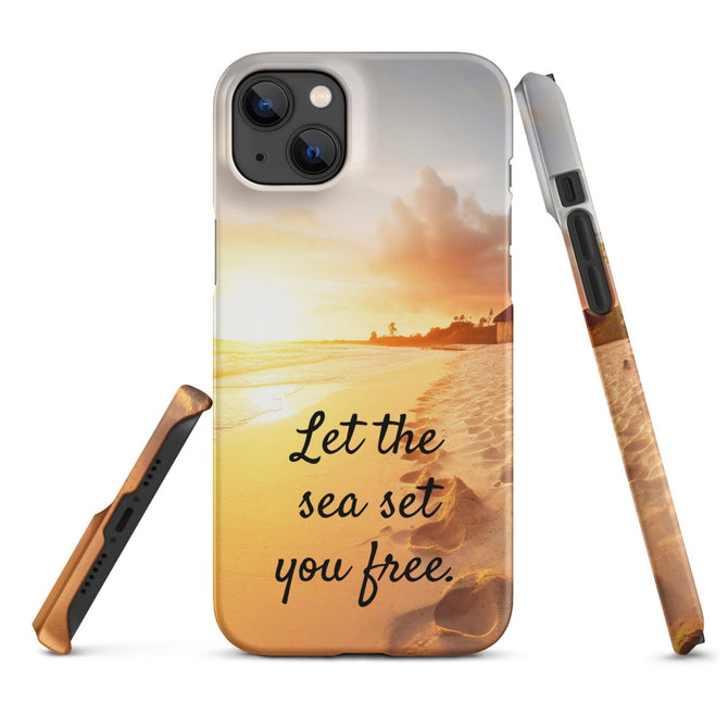 iPhone® Snap Case - Nature - Beach Style 1 - Matte - iPhone 14 Plus