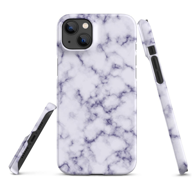 iPhone® Snap Case - Pattern - Marble - Purple Style 1 - Matte - iPhone 14 Plus