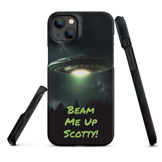 iPhone® Snap Case - Space - Alien UFO Style 1 - Matte - iPhone 14 Plus