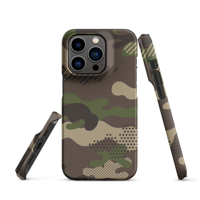 iPhone® Snap Case - Pattern - Forest Camo 1 - Matte - iPhone 14 Pro