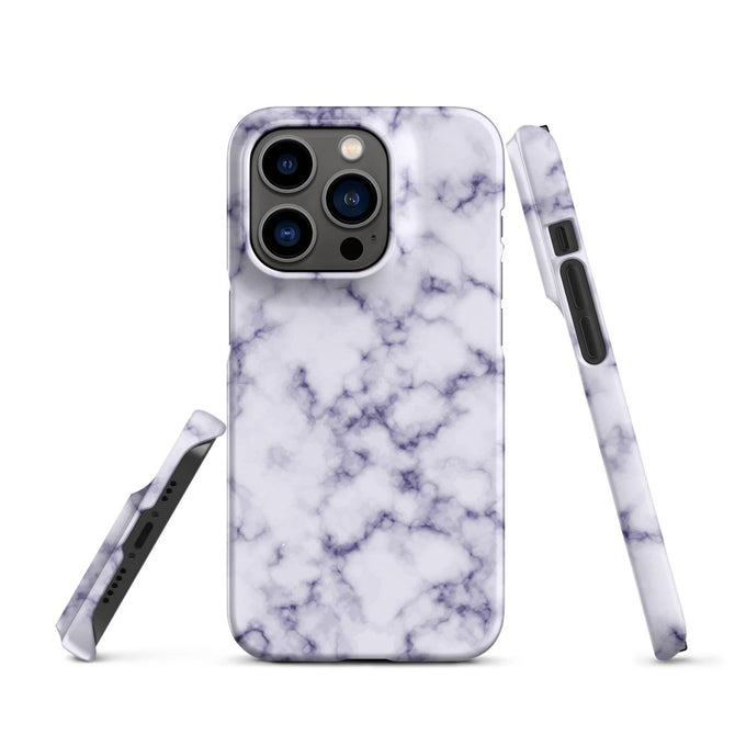 iPhone® Snap Case - Pattern - Marble - Purple Style 1 - Matte - iPhone 14 Pro