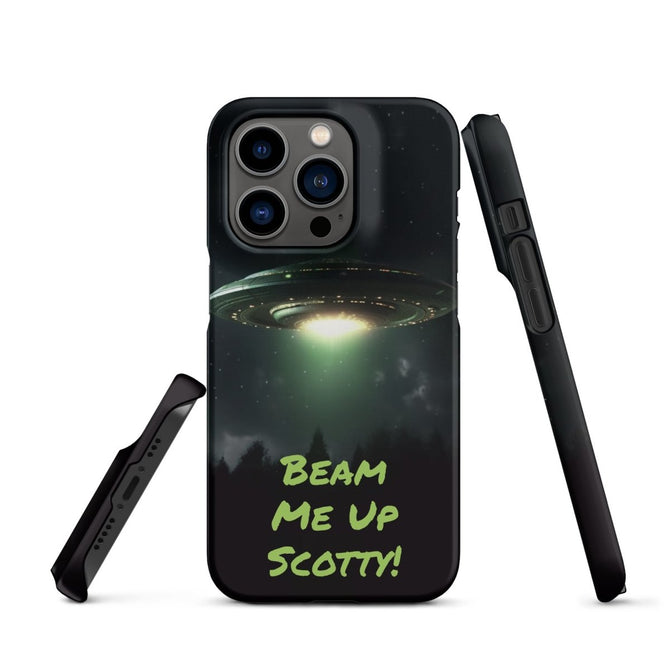 iPhone® Snap Case - Space - Alien UFO Style 1 - Matte - iPhone 14 Pro