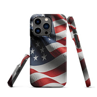 iPhone® Snap Case - USA - Flag Style 1 - Matte - iPhone 14 Pro