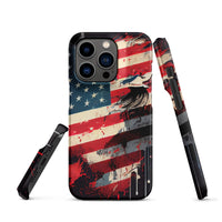 iPhone® Snap Case - USA - Flag Style 2 - Matte - iPhone 14 Pro