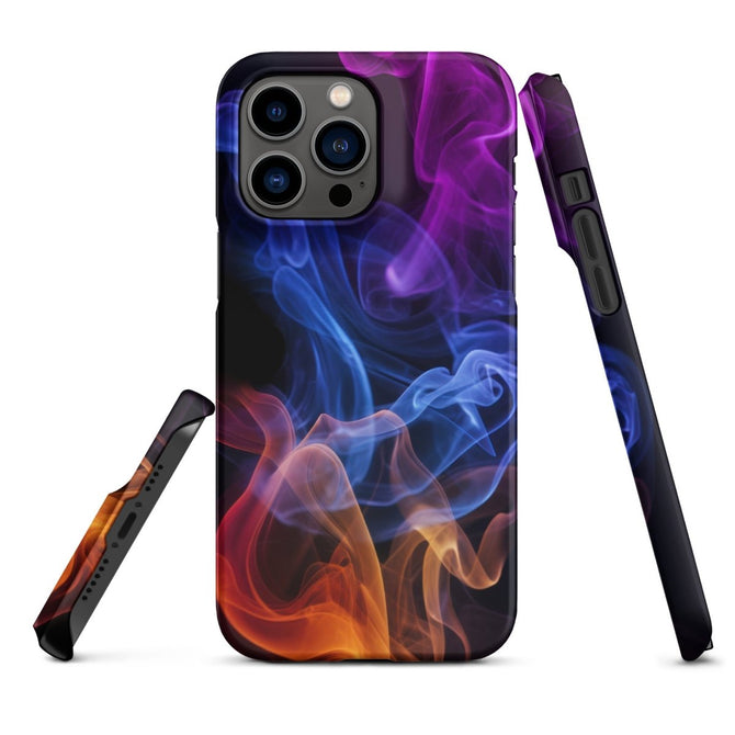 iPhone® Snap Case - Abstract - Smoke Style 4 - Matte - iPhone 14 Pro Max