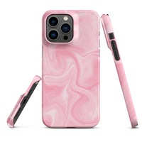 iPhone® Snap Case - Pattern - Marble - Pink Style 2 - Matte - iPhone 14 Pro Max