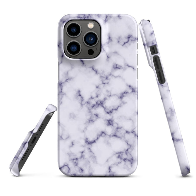 iPhone® Snap Case - Pattern - Marble - Purple Style 1 - Matte - iPhone 14 Pro Max