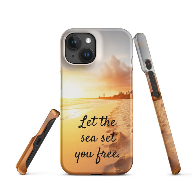 iPhone® Snap Case - Nature - Beach Style 1 - Matte - iPhone 15