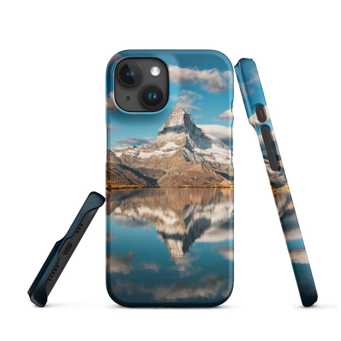 iPhone® Snap Case - Nature - Mountain Style 1 - Matte - iPhone 15