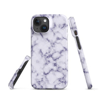 iPhone® Snap Case - Pattern - Marble - Purple Style 1 - Matte - iPhone 15