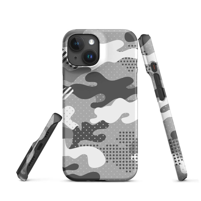 iPhone® Snap Case - Pattern - Winter Camo 1 - Matte - iPhone 15