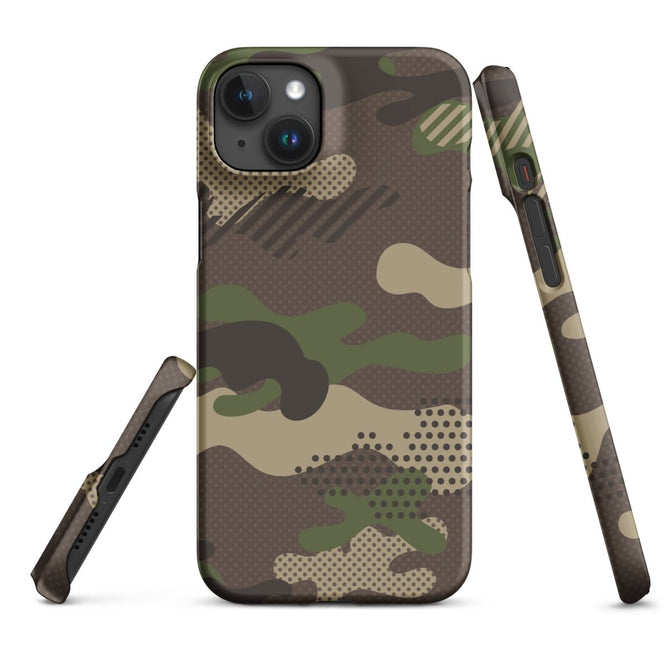 iPhone® Snap Case - Pattern - Forest Camo 1 - Matte - iPhone 15 Plus