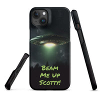 iPhone® Snap Case - Space - Alien UFO Style 1 - Matte - iPhone 15 Plus