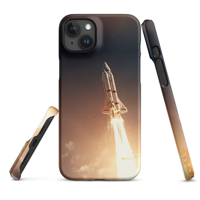 iPhone® Snap Case - Transportation (Air) - Rocket Style 1 - Matte - iPhone 15 Plus