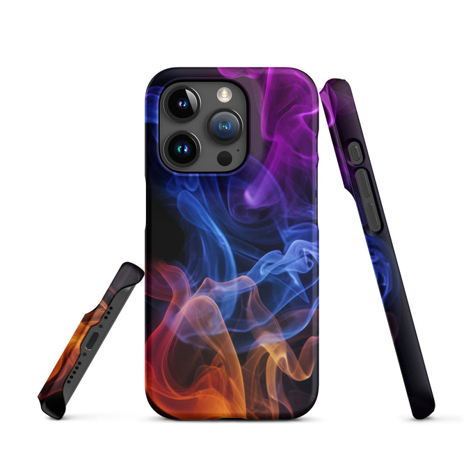 iPhone® Snap Case - Abstract - Smoke Style 4 - Matte - iPhone 15 Pro