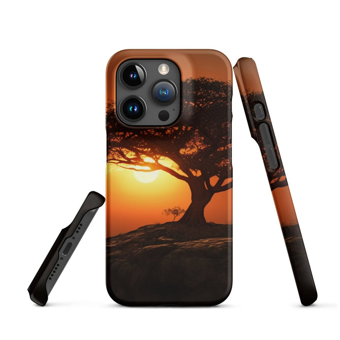 iPhone® Snap Case - Nature - Sunset Style 1 - Matte - iPhone 15 Pro