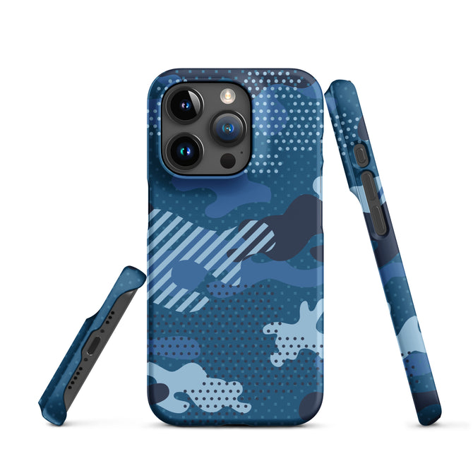 iPhone® Snap Case - Pattern - Water Camo 1 - Matte - iPhone 15 Pro