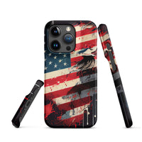 iPhone® Snap Case - USA - Flag Style 2 - Matte - iPhone 15 Pro