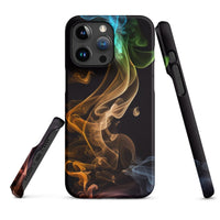 iPhone® Snap Case - Abstract - Smoke Style 2 - Matte - iPhone 15 Pro Max