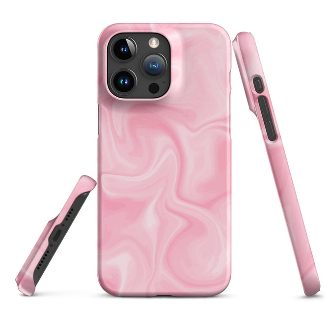 iPhone® Snap Case - Pattern - Marble - Pink Style 2 - Matte - iPhone 15 Pro Max