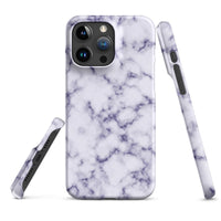 iPhone® Snap Case - Pattern - Marble - Purple Style 1 - Matte - iPhone 15 Pro Max