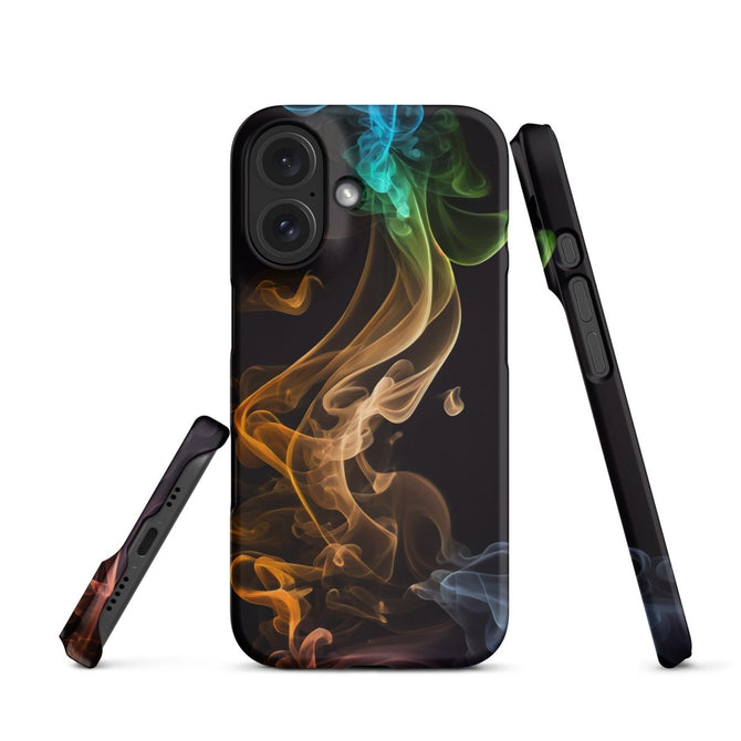 iPhone® Snap Case - Abstract - Smoke Style 2 - Matte - iPhone 16