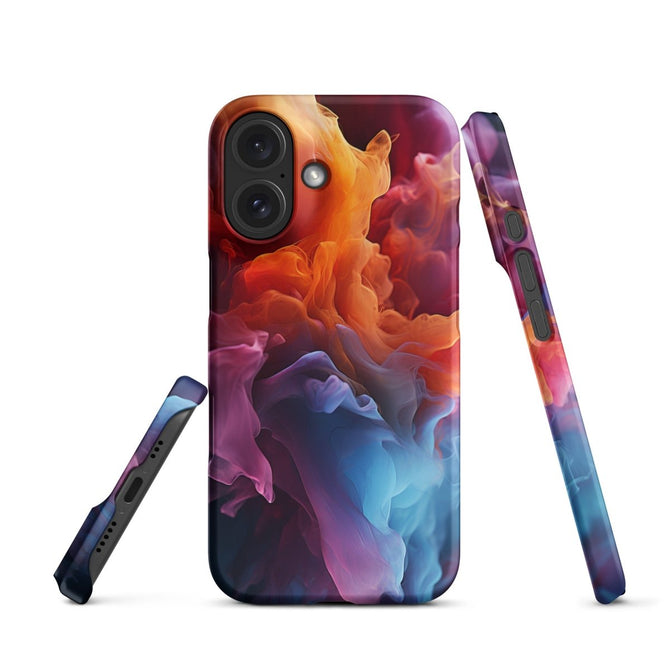 iPhone® Snap Case - Abstract - Smoke Style 5 - Matte - iPhone 16