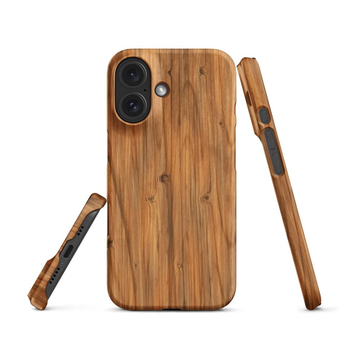 iPhone® Snap Case - Nature - Wood 1 - Matte - iPhone 16