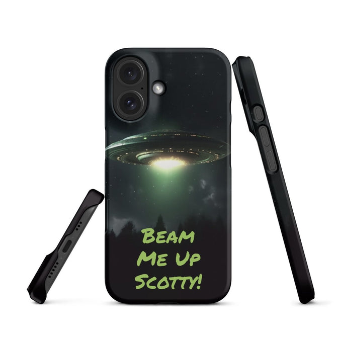 iPhone® Snap Case - Space - Alien UFO Style 1 - Matte - iPhone 16