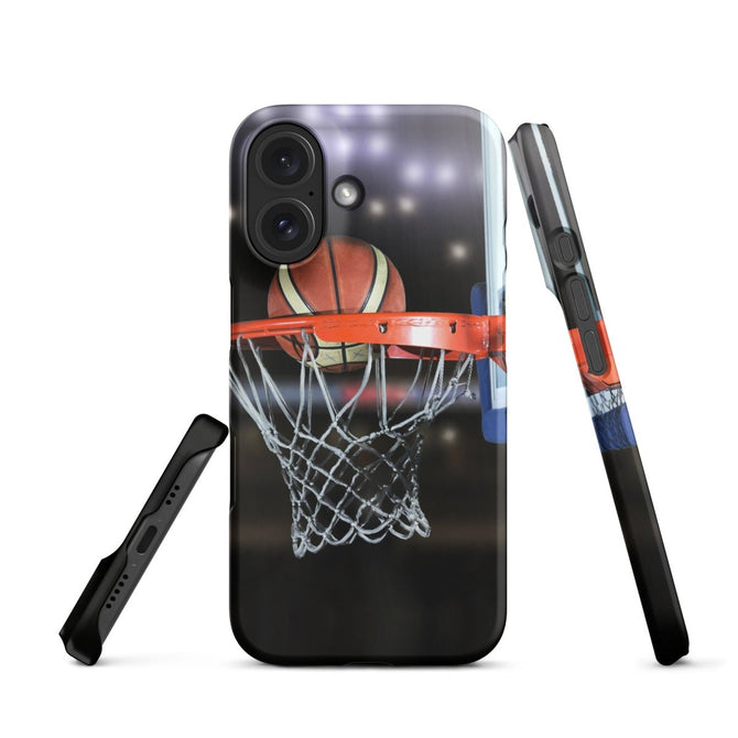 iPhone® Snap Case - Sports - Basketball Style 1 - Matte - iPhone 16