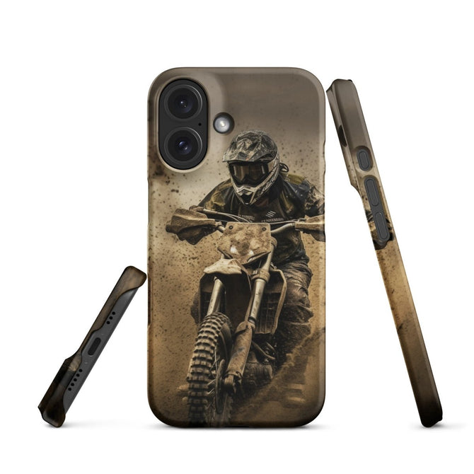 iPhone® Snap Case - Transportation (Offroad) - Dirt Bike Style 1 - Matte - iPhone 16