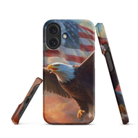 iPhone® Snap Case - USA - Eagle Flag Style 1 - Matte - iPhone 16