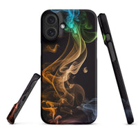 iPhone® Snap Case - Abstract - Smoke Style 2 - Matte - iPhone 16 Plus