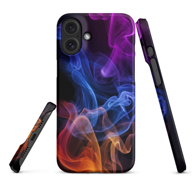 iPhone® Snap Case - Abstract - Smoke Style 4 - Matte - iPhone 16 Plus