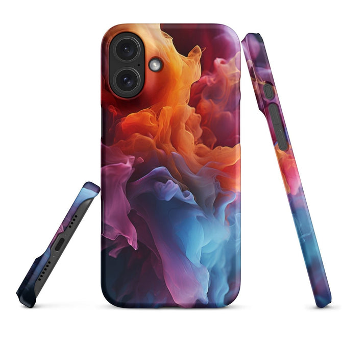 iPhone® Snap Case - Abstract - Smoke Style 5 - Matte - iPhone 16 Plus