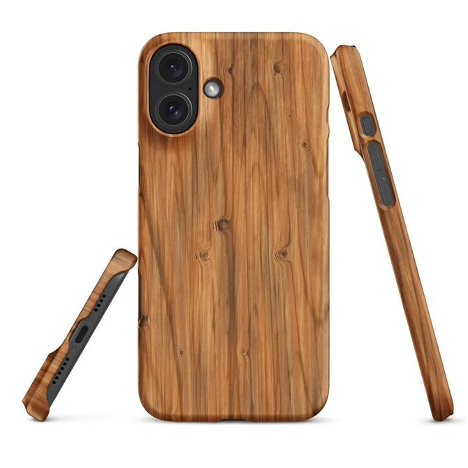 iPhone® Snap Case - Nature - Wood 1 - Matte - iPhone 16 Plus