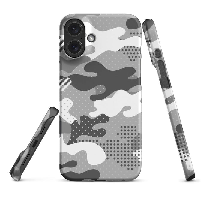 iPhone® Snap Case - Pattern - Winter Camo 1 - Matte - iPhone 16 Plus