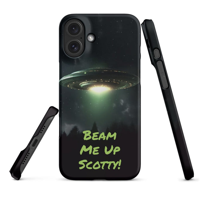 iPhone® Snap Case - Space - Alien UFO Style 1 - Matte - iPhone 16 Plus