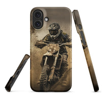 iPhone® Snap Case - Transportation (Offroad) - Dirt Bike Style 1 - Matte - iPhone 16 Plus