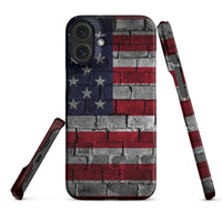 iPhone® Snap Case - USA - Flag Style 3 - Matte - iPhone 16 Plus