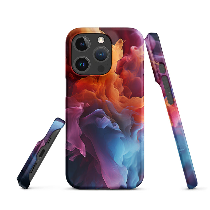 iPhone® Snap Case - Abstract - Smoke Style 5 - Matte - iPhone 16 Pro