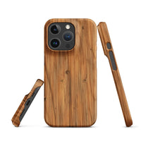 iPhone® Snap Case - Nature - Wood 1 - Matte - iPhone 16 Pro