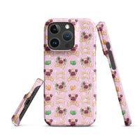 iPhone® Snap Case - Pattern - Dog 1 Pink - Matte - iPhone 16 Pro